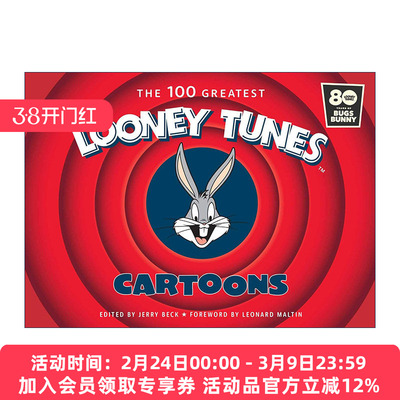 英文原版 The 100 Greatest Looney Tunes Cartoons 兔八哥卡通 精装 英文版 进口英语原版书籍