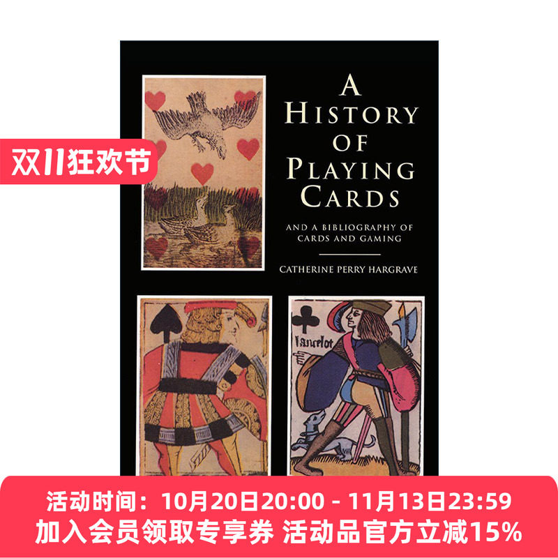 英文原版 A History of Playing Cards and a Bibliography of Cards and Gaming 扑克牌的历史与纸牌游戏注释书目 进口英语书籍