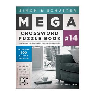 英文原版 Simon & Schuster Mega Crossword Puzzle Book #14 西蒙与舒斯特 超级纵横字谜集14 英文版 进口英语原版书籍