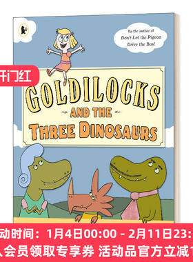 华研原版 英文原版 Goldilocks and the Three Dinosaurs 金发姑娘和三只恐龙 英文版 进口英语原版书籍