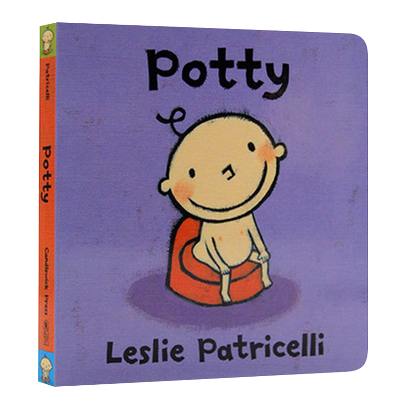 英文原版 Potty 上厕所 一根毛脏小孩系列绘本 幼儿英语启蒙纸板书 Leslie Patricelli 培养宝宝上厕所 英文版进口原版书籍