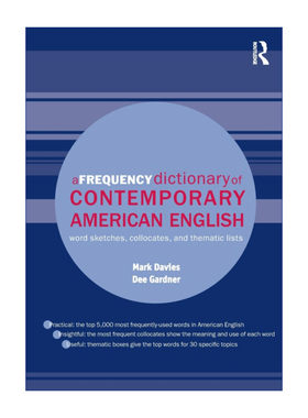 当代美式英语高频词典  英文原版 A Frequency Dictionary of Contemporary American English 英文版 进口英语原版书籍