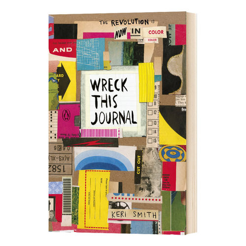 英文原版 Wreck This Journal Now in Colour 做了这本书 彩页版 凯莉 史密斯 减压神器无节操减压书 抒解压力 英文版 进口英语书