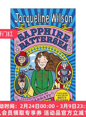 英文原版 Sapphire Battersea 小羽毛海蒂2 杰奎琳·威尔逊经典儿童故事书 英文版 进口英语原版书籍