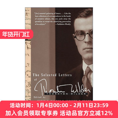 英文原版 The Selected Letters of Thornton Wilder 桑顿怀尔德书信选集 普利策奖得主 英文版 进口英语原版书籍