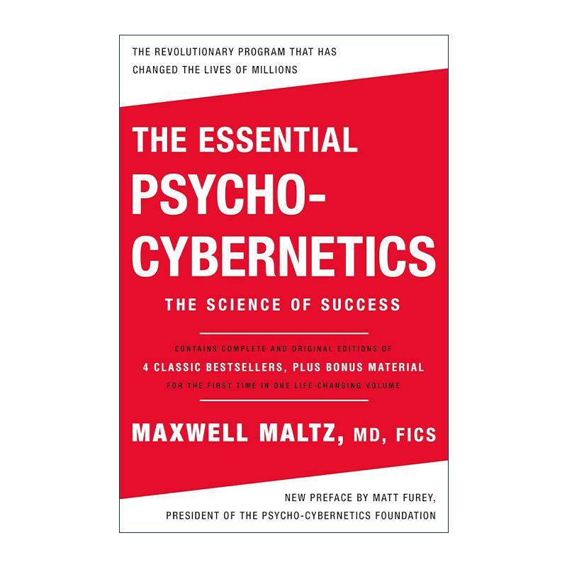 英文原版 The Essential Psycho-Cybernetics 基本心理控制方法 科学成功之道 麦克斯威尔·马尔茨 英文版 进口英语原版书籍