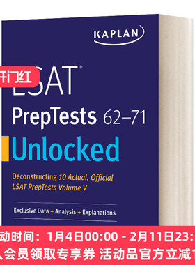英文原版 Lsat Preptests 62-71 Unlocked  LSAT考试备考 62-71 英文版 进口英语原版书籍