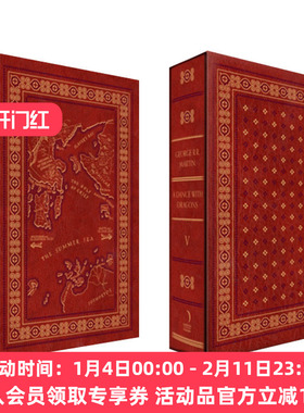 冰与火之歌  英文原版小说 A Song of Ice and Fire 5 Dance With Dragons 冰与火之歌5 精装豪华盒装版 英文版 进口英语原版书籍