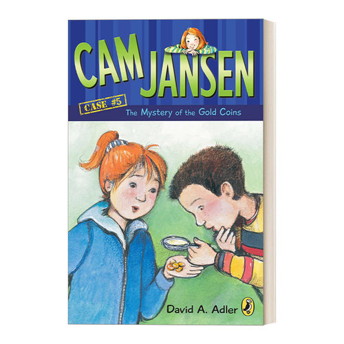 英文原版 Cam Jansen the Mystery of the Gold Coins #5 简森侦探故事5 英文版 进口英语原版书籍
