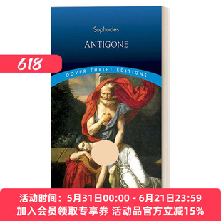 英文原版 Antigone 安提戈涅 古希腊索福克勒斯经典悲剧Dover Thrift Editions 英文版 进口英语原版书籍