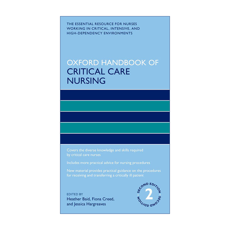 牛津危重症护理手册  英文原版 Oxford Handbook of Critical Care Nursing 英文版 进口英语原版书籍