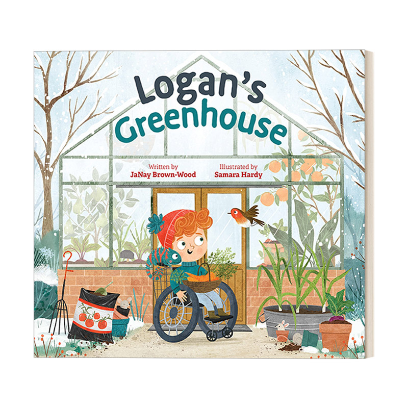 洛根的温室英文原版 Logan's Greenhouse(Where In the Garden?)花园在哪里系列儿童科普百科精装绘本 Samara Hardy进口书籍