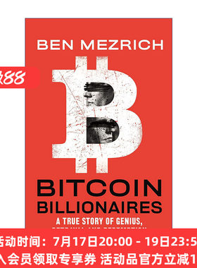 从社交网络到区块链 英文原版 Bitcoin Billionaires A True Story of Genius 文克莱沃斯兄弟的科技创富之路 英文版 进口英语书籍