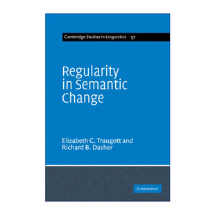 语义变化 英文原版 规则 Semantic Regularity Change 英文版 书籍 进口英语原版 剑桥语言学研究系列