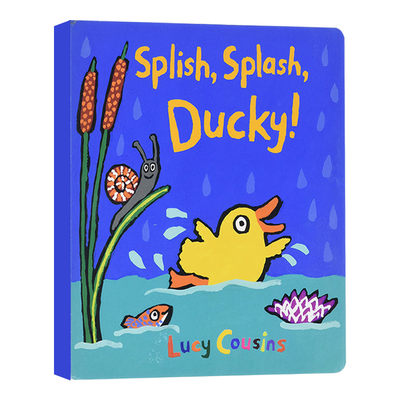 英文原版 Splish, Splash, Ducky! 随着声响,飞溅,极好的! 儿童幼儿动物主题绘本 小鼠波波作者Lucy Cousins 英文版 进口英语书籍