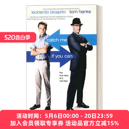 英文原版 Catch Me If You Can 猫鼠游戏 弗兰克·阿巴格内尔 迪卡普里奥 汤姆汉克斯 主演同名电影原著 英文版 进口英语原版书籍
