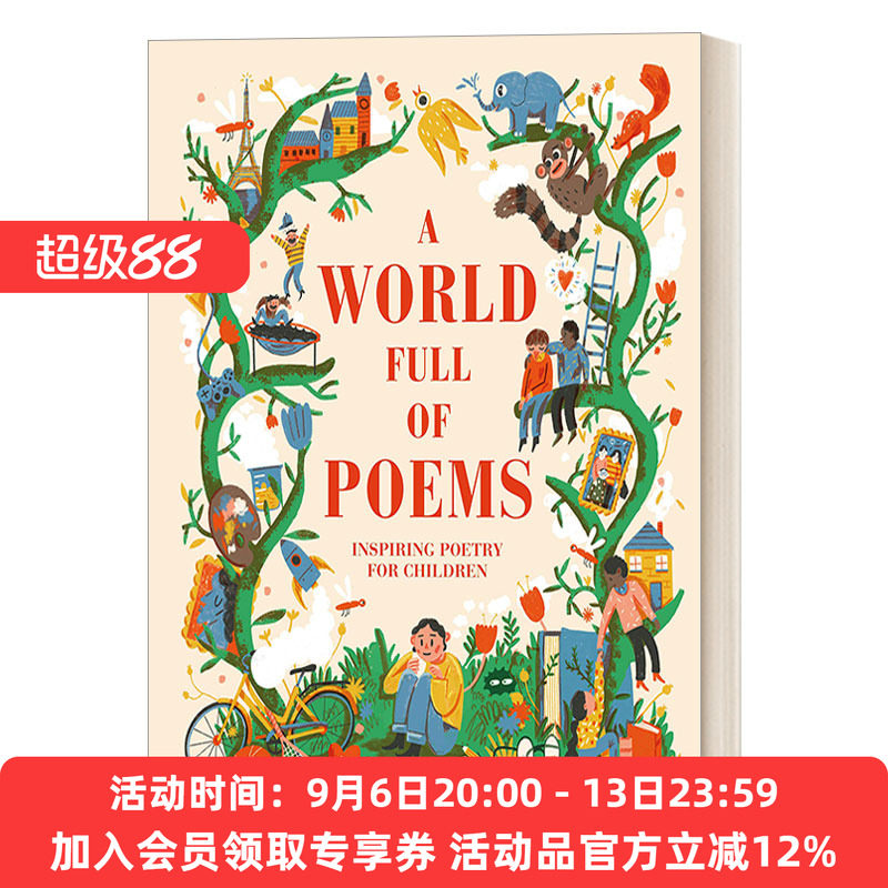 英文原版 A World Full of Poems 全球的诗句 儿童诗歌韵律启蒙插图文学 DK出版 美版 精装 7-9岁 英文版 进口英语原版书籍