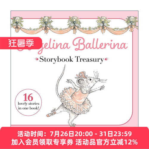 英文原版 Angelina Ballerina Storybook Treasury 芭蕾小精灵安吉莉娜 16个故事集 精装 英文版 进口英语原版书籍