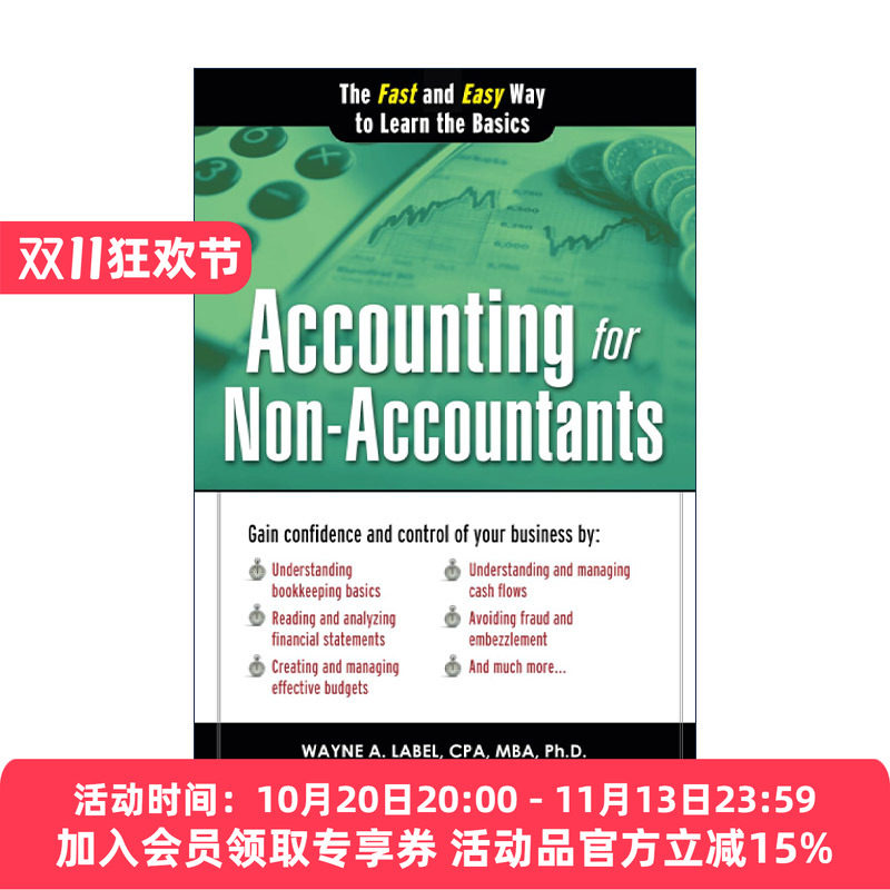 英文原版 Accounting for Non-Accountants 非会计人员的会计 财务会计初学者指南 第三版 Wayne Label 英文版 进口英语原版书籍
