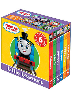 英文原版 Thomas & Friends Little Learners Pocket Library 托马斯小火车 小小初学者图书馆 儿童手掌纸板书 进口英语原版书籍