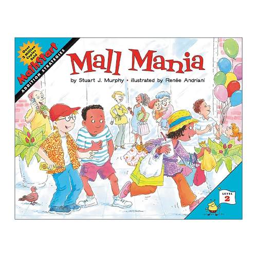 英文原版 Mathstart Level 2 Mall Mania 数学启蒙绘本2级 英文版 进口英语原版书籍