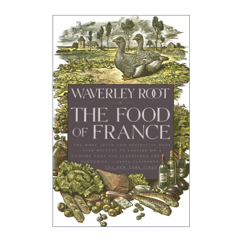 法国美食 英文原版 The Food of France 食谱 旅行指南 游记 Waverley Root 英文版 进口英语原版书籍