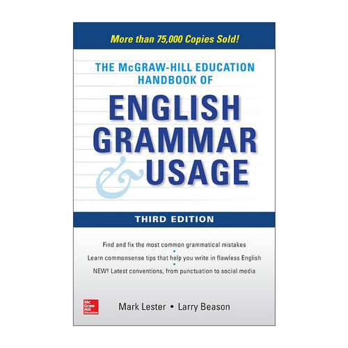 英语语法与用法手册 英文原版 McGraw-Hill Handbook of English Grammar and Usage 第3版 英文版 进口英语原版书籍