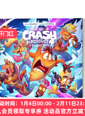 英文原版 The Art of Crash Bandicoot 4 It's About Time 古惑狼4 时机已到 游戏艺术设定集 英文版 进口英语原版书籍