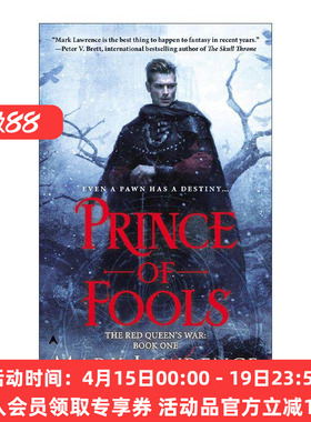 英文原版 Prince of Fools The Red Queen's War 01 红皇后之战系列1 傻瓜王子 奇幻冒险小说 Mark Lawrence 进口英语原版书籍