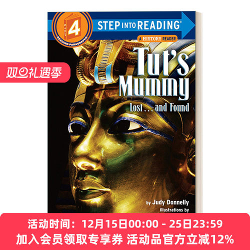 英文原版 Step Into Reading 4 - Tut's Mummy Lost and Found 图坦卡蒙的木乃伊 英文版 进口英语原版书籍