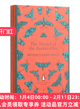 英文原版小说 The Hound of the Baskervilles 福尔摩斯探案之巴斯克维尔的猎犬 柯南道尔 企鹅英语图书馆 英文版 进口英语原版书