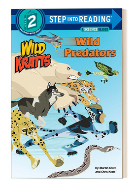 动物兄弟 野外食肉动物 英文原版Step into Reading 2 - Wild Predators Wild Kratts 美国兰登经典儿童分级读物 进口英语原版书籍