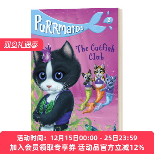 英文原版 Purrmaids #2 The Catfish Club 美猫鱼2 鲶鱼俱乐部 英文版 进口英语原版书籍