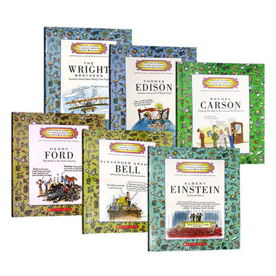 伟大的发明家和科学家6本套装英文原版 Getting to Know the World's Greatest Inventors and Scientists英文版人物传记爱因斯坦