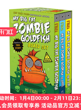 英文原版 My Big Fat Zombie Goldfish Boxed Set 大胖丧尸金鱼系列3册盒装 小学英文课外读物 英文版 进口英语原版书籍
