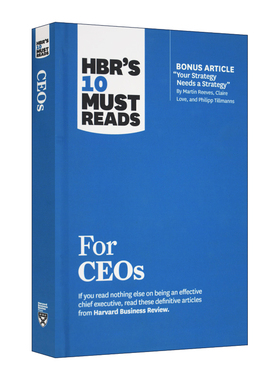英文原版 HBR's 10 Must Reads for CEOs 哈佛商业评论列出的CEO们必须阅读的10本书 精装 英文版 进口英语原版书籍