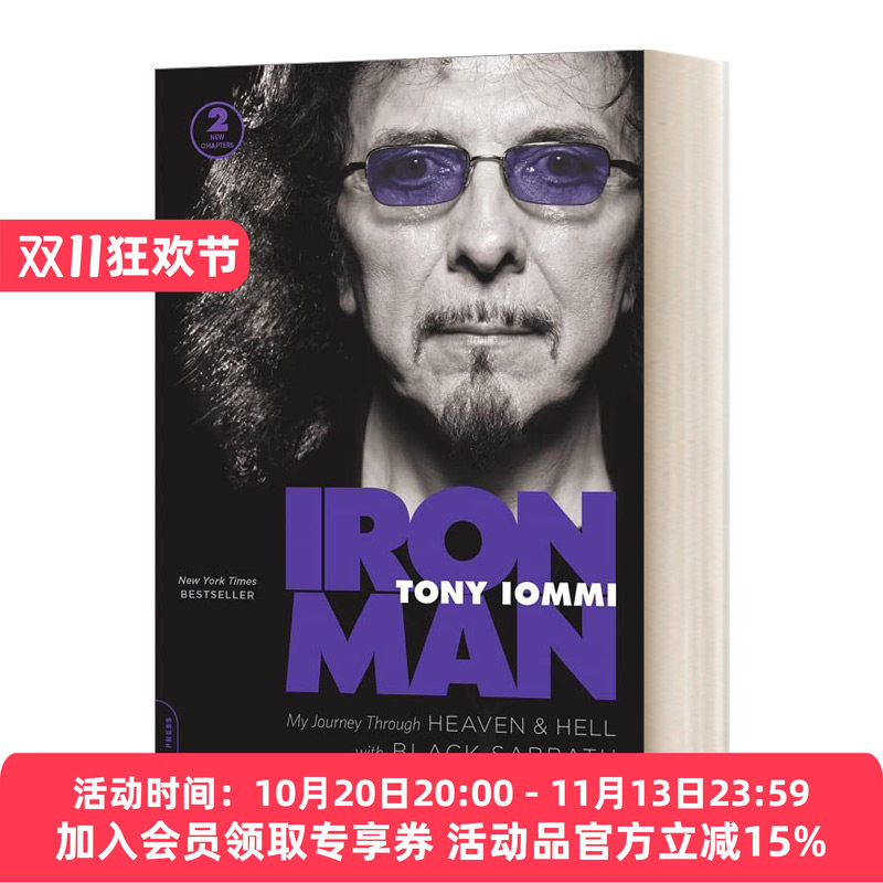 英文原版 Iron Man My Journey through Heaven and Hell with Black Sabbath 钢铁人 重金属传奇 黑色安息日乐队 吉他手Tony自传