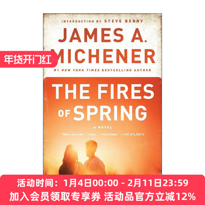 英文原版 The Fires of Spring 春之火 普利策奖得主 流浪者史诗作者詹姆斯·米切纳 英文版 进口英语原版书籍