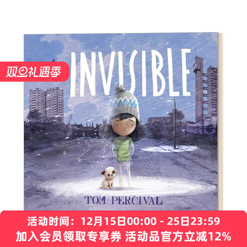 英文原版绘本 The Invisible 隐形的我 Tom Percival 插画绘本 英文版 进口英语原版书籍