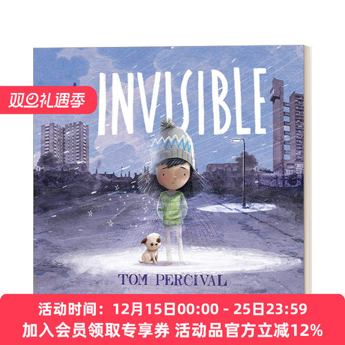 英文原版绘本 The Invisible 隐形的我 Tom Percival 插画绘本 英文版 进口英语原版书籍