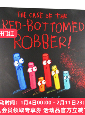 谁偷了我们的画 英文原版 儿童英语绘本 The Case of the Red Bottomed Robber 英文版原版书籍 进口启蒙故事图画书 亲子共读