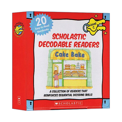英文原版 Decodable Readers Box Set Level C-Color 学乐自然拼读解码读物20本彩色绘本盒装C级 附CD 英文版 进口英语原版书籍