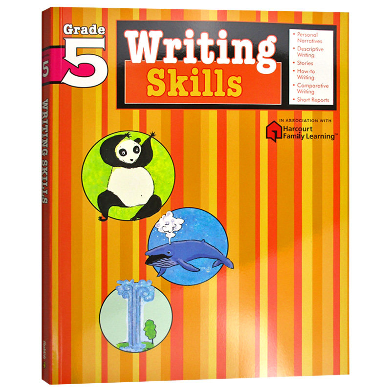 Flash Kids 写作技能五年级英文原版 Writing Skills Grade 5英语写作技巧Harcourt Family Learning小学教材教辅家庭练习册哈考特,书籍/杂志/报纸,儿童读物原版书,淘宝优惠券,粉丝福利购,淘宝优惠卷