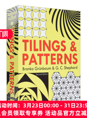 英文原版 Tilings and Patterns: Second Edition 瓷砖与图案 第二版 关于瓷砖和几何图案的权威书籍 英文版 进口英语原版书籍