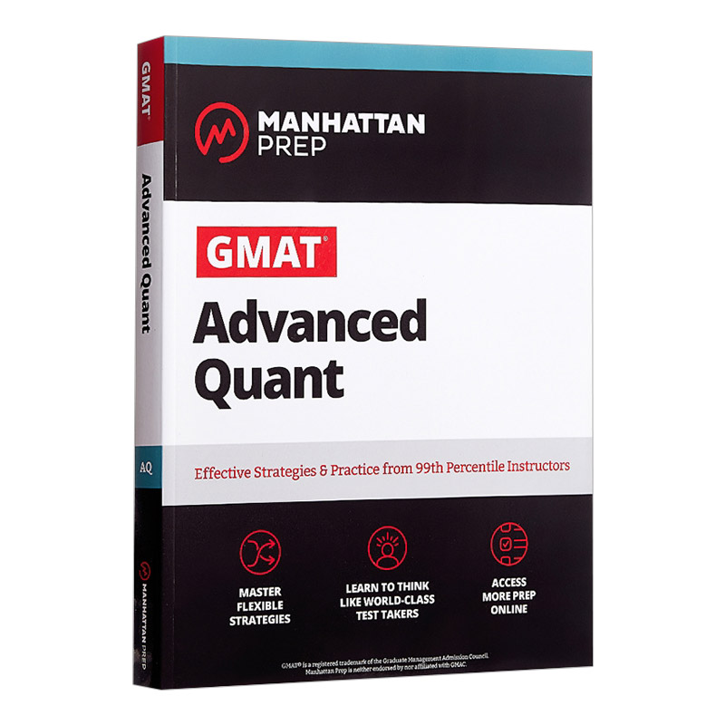 曼哈顿GMAT高阶数学 英文原版 GMAT Advanced Quant 英文版 进口英语原版书籍 书籍/杂志/报纸 考试类原版书 原图主图