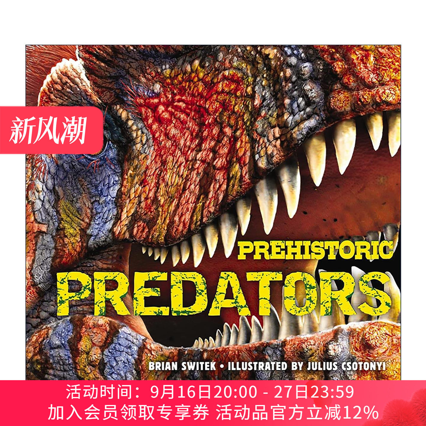 英文原版 Prehistoric Predators 史前掠食者 史前大型食肉动物恐龙指南 精装 英文版 进口英语原版书籍