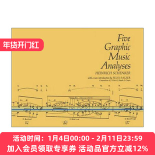 英文原版 Five Graphic Music Analyses 五种视觉音乐分析 巴赫 海顿 肖邦 图形音乐 海因里希·申克 英文版 进口英语原版书籍