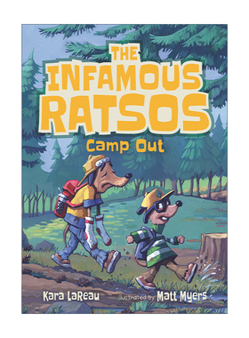 英文原版 The Infamous Ratsos Camp Out 声名狼藉的拉索系列4 露营 儿童幽默故事绘本 章节桥梁故事书 英文版 进口英语原版书籍