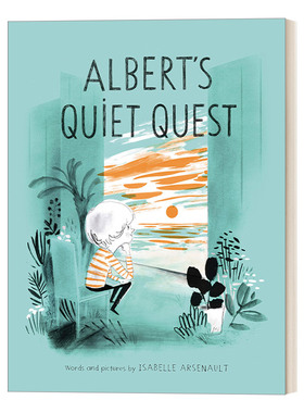 阿尔贝的追求 英文原版 Albert's Quiet Quest Mile End Kids Story 4-8岁儿童精装宠物主题绘本 Isabelle Arsenault 英文版