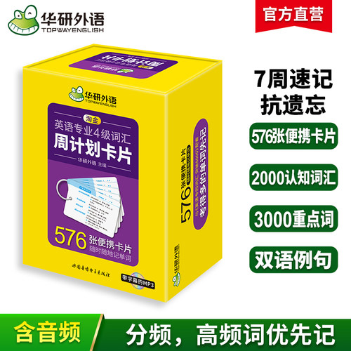 华研外语专四词汇卡片